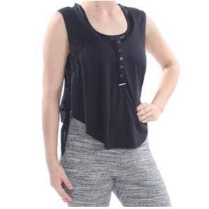 Women’s Black Cropped Sleeveless Tank Top